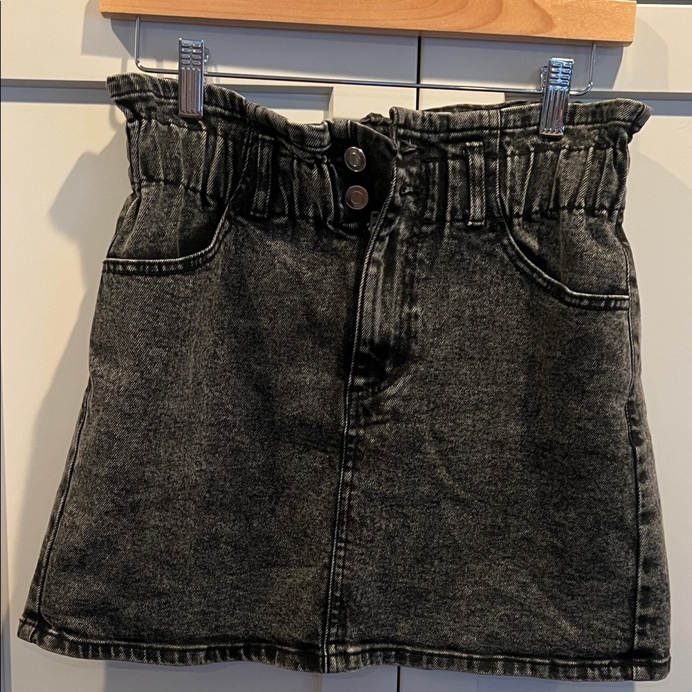 Zara Two-Tone Denim Jacket and Skirt Set - Picture 8 of 10